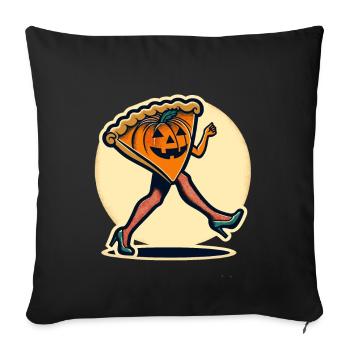 Funny Pumpkin Pie Ghoul Delicious Halloween - Sofa pillowcase 17,3'' x 17,3'' (45 x 45 cm) - black - Front