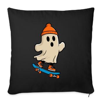 Skateboarding Spooky Party Skateboarders - Sofa pillowcase 17,3'' x 17,3'' (45 x 45 cm) - black - Front