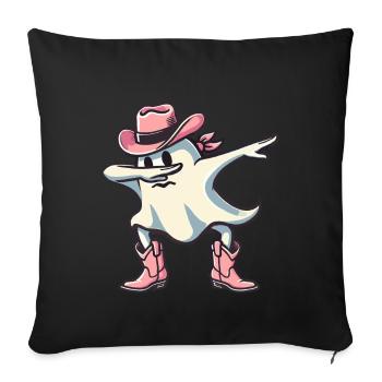 Cowboy Dabbing Ghost Ghoul Dab Halloween - Sofa pillowcase 17,3'' x 17,3'' (45 x 45 cm) - black - Front