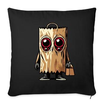 Spooky Party Funny Halloween Design - Sofa pillowcase 17,3'' x 17,3'' (45 x 45 cm) - black - Front