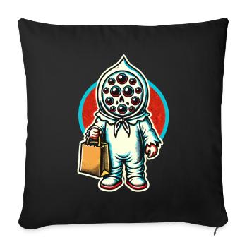 Spooky Party Trick Or Treat - Sofa pillowcase 17,3'' x 17,3'' (45 x 45 cm) - black - Front