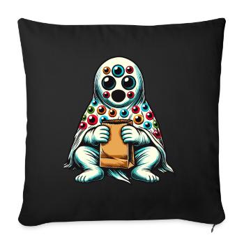 Spooky Party Funny Halloween - Sofa pillowcase 17,3'' x 17,3'' (45 x 45 cm) - black - Front