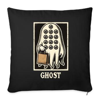 Spooky Party Trick Or Treat Time - Sofa pillowcase 17,3'' x 17,3'' (45 x 45 cm) - black - Front