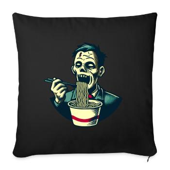 Zombie Ramen Noodles For Scary Movies Japanese - Sofa pillowcase 17,3'' x 17,3'' (45 x 45 cm) - black - Front