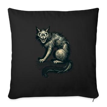 Magical Witch Cat Horrific Horror Cat - Sofa pillowcase 17,3'' x 17,3'' (45 x 45 cm) - black - Front