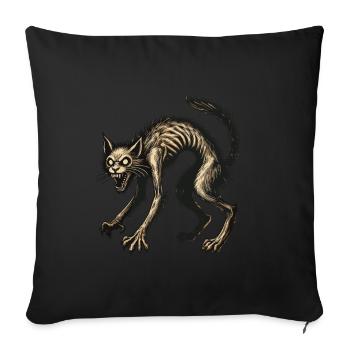 Magical Witch Cat Horrific Horror Cat - Sofa pillowcase 17,3'' x 17,3'' (45 x 45 cm) - black - Front
