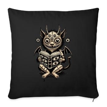 Magical Demons Cat Horrific Horror Cat - Sofa pillowcase 17,3'' x 17,3'' (45 x 45 cm) - black - Front