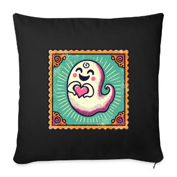 My Halloween Boo Cute Love Ghost - Sofa pillowcase 17,3'' x 17,3'' (45 x 45 cm) - black - Front