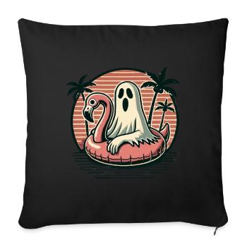 Summer Halloween Spooky Lifestyle Ghosts - Sofa pillowcase 17,3'' x 17,3'' (45 x 45 cm) - black - Front