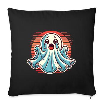 Sad Ghost Cute Weeping Ghosts - Sofa pillowcase 17,3'' x 17,3'' (45 x 45 cm) - black - Front
