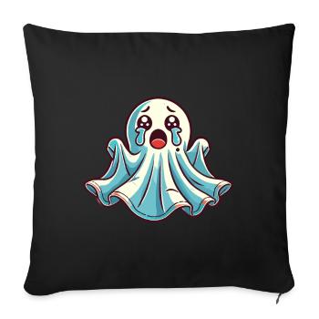 Sad Ghost Cute Weeping Ghosts - Sofa pillowcase 17,3'' x 17,3'' (45 x 45 cm) - black - Front
