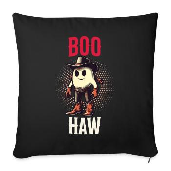 Cool Cowboy Ghost Says Boo Haw - Sofa pillowcase 17,3'' x 17,3'' (45 x 45 cm) - black - Front