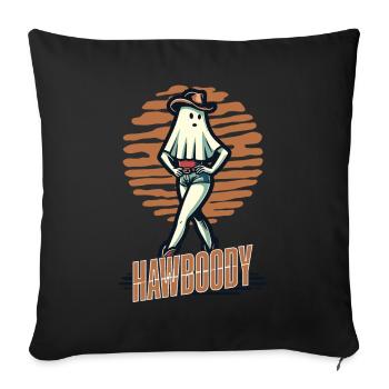 Cowboy Girl Ghost Funny Pun Saying - Sofa pillowcase 17,3'' x 17,3'' (45 x 45 cm) - black - Front