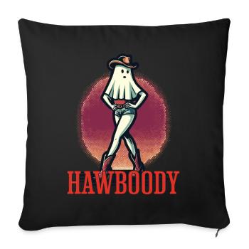 Cowboy Girl Ghost Funny Pun Saying - Sofa pillowcase 17,3'' x 17,3'' (45 x 45 cm) - black - Front