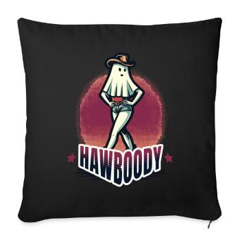 Cowboy Girl Ghost Funny Pun Saying - Sofa pillowcase 17,3'' x 17,3'' (45 x 45 cm) - black - Front