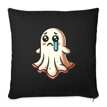 Sad Ghost Cute Weeping Ghosts - Sofa pillowcase 17,3'' x 17,3'' (45 x 45 cm) - black - Front