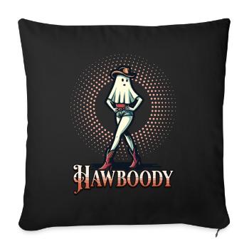 Cowboy Girl Ghost Funny Pun Saying - Sofa pillowcase 17,3'' x 17,3'' (45 x 45 cm) - black - Front