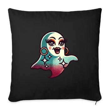 Funny Glamour Ghoul Flashy Halloween - Sofa pillowcase 17,3'' x 17,3'' (45 x 45 cm) - black - Front