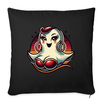 Funny Glamour Ghoul Flashy Halloween - Sofa pillowcase 17,3'' x 17,3'' (45 x 45 cm) - black - Front