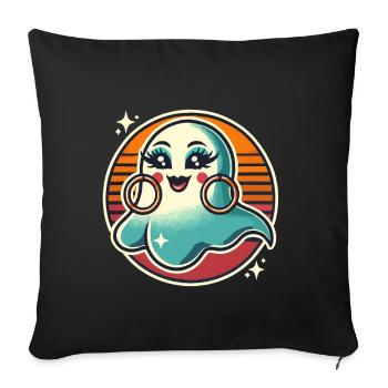 Funny Glamour Ghoul Flashy Halloween - Sofa pillowcase 17,3'' x 17,3'' (45 x 45 cm) - black - Front