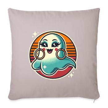 Drôle Glamour Goule Flashy Halloween - Housse de coussin décorative 45 x 45 cm - taupe clair - Devant