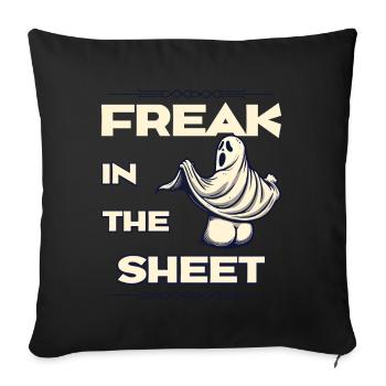 Ghost Freak Shows Butt Humorous Sarcastic - Sofa pillowcase 17,3'' x 17,3'' (45 x 45 cm) - black - Front