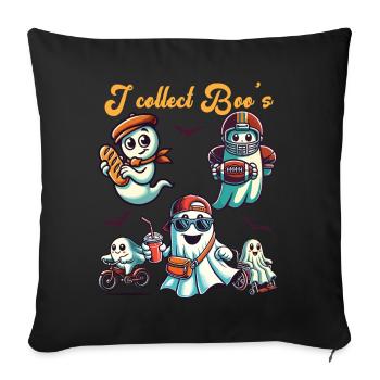 Funny Ghost Collectible Vintage Retro Design - Sofa pillowcase 17,3'' x 17,3'' (45 x 45 cm) - black - Front