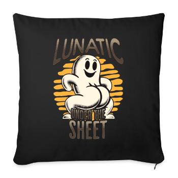 Drôle Ghost Design Humoristique Sarcastique - Housse de coussin décorative 45 x 45 cm - noir - Devant