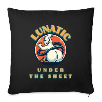 Funny Ghost Design Humorous Sarcastic - Sofa pillowcase 17,3'' x 17,3'' (45 x 45 cm) - black - Front