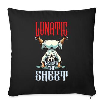 Funny Ghost Design Humorous Sarcastic - Sofa pillowcase 17,3'' x 17,3'' (45 x 45 cm) - black - Front