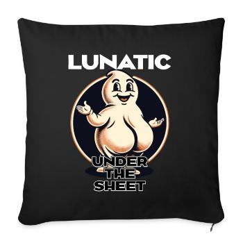 Drôle Ghost Design Humoristique Sarcastique - Housse de coussin décorative 45 x 45 cm - noir - Devant