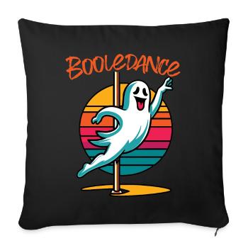 Danse booléenne drôle disant Pole Dance Ghost - Housse de coussin décorative 45 x 45 cm - noir - Devant