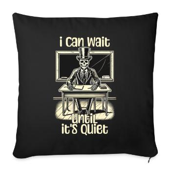 Drôle Enseignant Halloween Sarcasme Dire Design - Housse de coussin décorative 45 x 45 cm - noir - Devant
