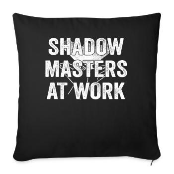 Shadow Puppetry World Enchantment - Sofa pillowcase 17,3'' x 17,3'' (45 x 45 cm) - black - Front