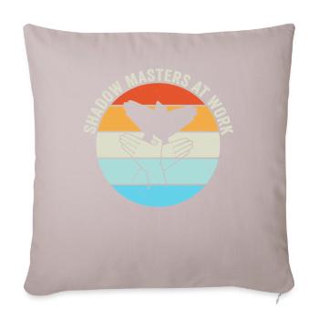 Shadow Masters At Work Puppet Shows - Sofa pillowcase 17,3'' x 17,3'' (45 x 45 cm) - light taupe - Front
