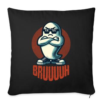 Scary Halloween Ghost Broth - Sofa pillowcase 17,3'' x 17,3'' (45 x 45 cm) - black - Front