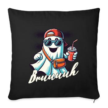 Scary Halloween Ghost Broth - Sofa pillowcase 17,3'' x 17,3'' (45 x 45 cm) - black - Front