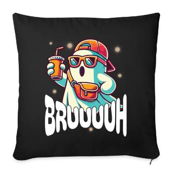 Scary Halloween Ghost Broth - Sofa pillowcase 17,3'' x 17,3'' (45 x 45 cm) - black - Front