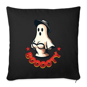 Lustiges Halloween Vintage retro Booty Geist Spaß - Sofakissenbezug 45 x 45 cm - Schwarz - Vorne