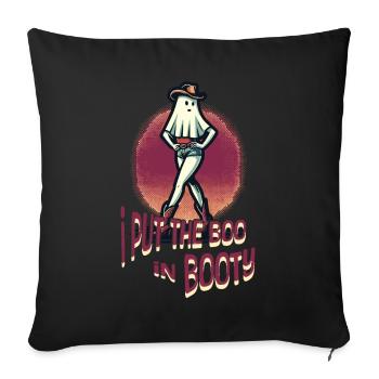 Funny Halloween Girl: I Put The Boo In Booty - Sofa pillowcase 17,3'' x 17,3'' (45 x 45 cm) - black - Front