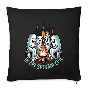 Halloween Ghosts In My Spooky Era - Sofa pillowcase 17,3'' x 17,3'' (45 x 45 cm) - black - Front