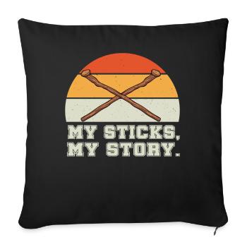 Arnis Eskrima Kali Filipino Martial - Housse de coussin décorative 45 x 45 cm - noir - Devant