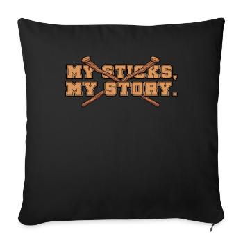 Arnis Eskrima Kali Filipino Martial - Housse de coussin décorative 45 x 45 cm - noir - Devant
