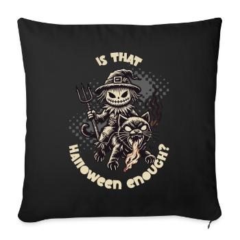 Halloween Mood Pure Creepy Evil Witch With - Sofa pillowcase 17,3'' x 17,3'' (45 x 45 cm) - black - Front