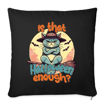 Is Halloween enough? Cat fun - Sofa pillowcase 17,3'' x 17,3'' (45 x 45 cm) - black - Front
