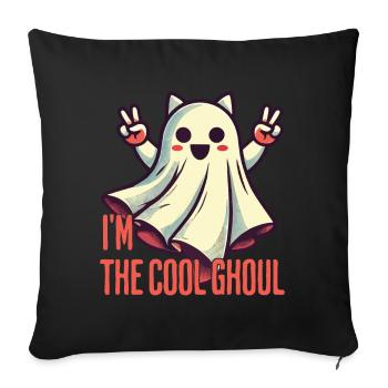 I'm The Cool Ghost Halloween Fun - Sofa pillowcase 17,3'' x 17,3'' (45 x 45 cm) - black - Front