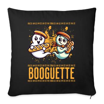 Baguette Ghost Booguette Fun - Sofa pillowcase 17,3'' x 17,3'' (45 x 45 cm) - black - Front