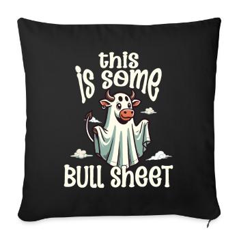 Cow Costume Halloween Humor Funny Ghost - Sofa pillowcase 17,3'' x 17,3'' (45 x 45 cm) - black - Front
