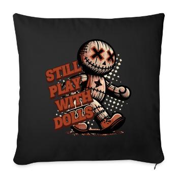 Voodoo Doll Creepy Party Design Scary - Sofa pillowcase 17,3'' x 17,3'' (45 x 45 cm) - black - Front