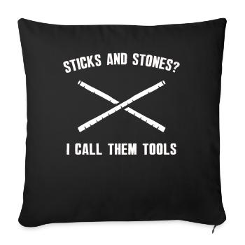 Arnis Eskrima Kali Arts Philippins FMA - Housse de coussin décorative 45 x 45 cm - noir - Devant